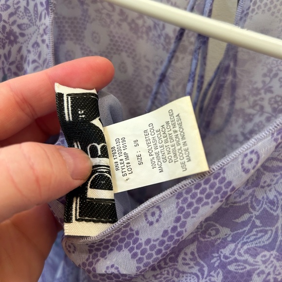 Y2K Sheer Lined Patchwork Midi Dress - Picture 5 of 9